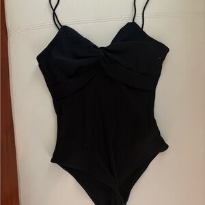 Black Strappy Bodysuit